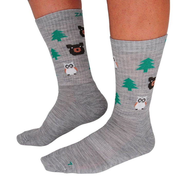 FOREST FRIENDS - merino nogavice