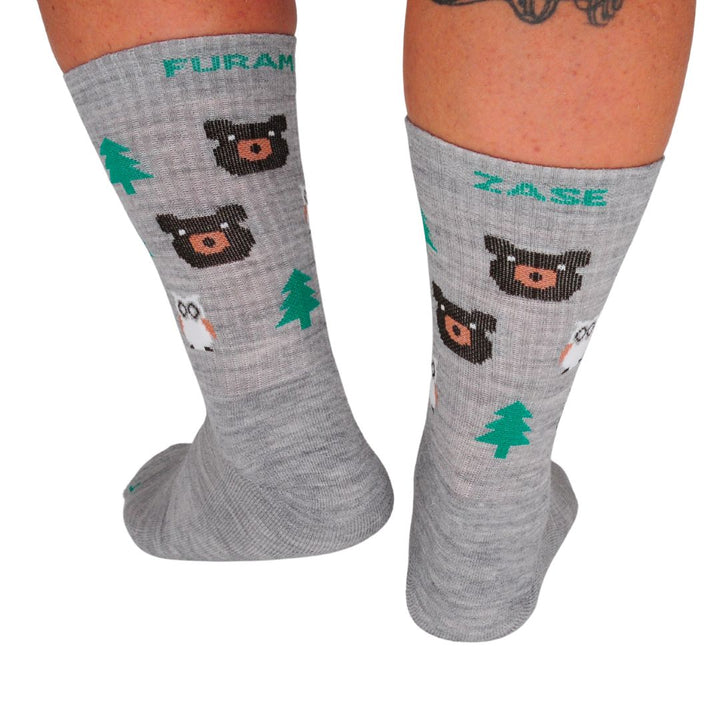 FOREST FRIENDS - merino nogavice