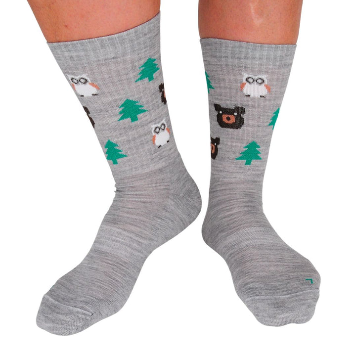 FOREST FRIENDS - merino nogavice