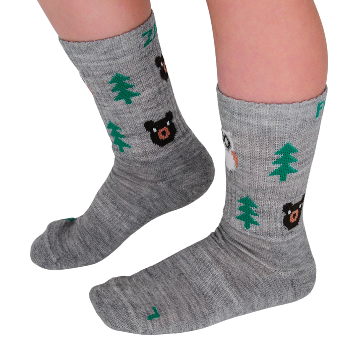 FOREST FRIENDS - otroške merino nogavice