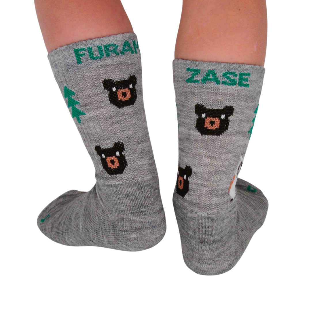 FOREST FRIENDS - otroške merino nogavice