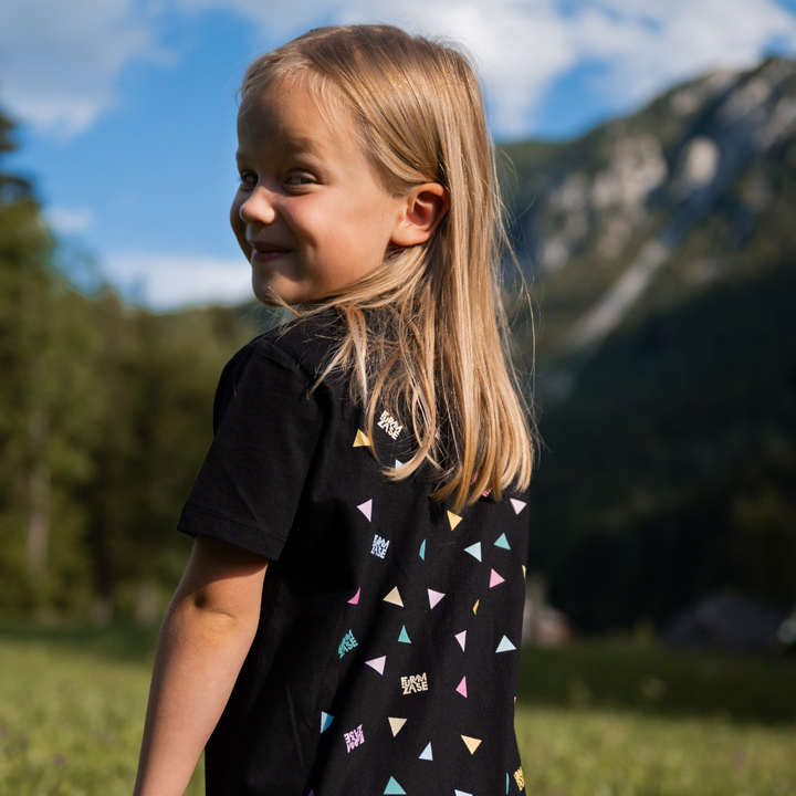 TRIANGLE BLK - otroška kratka majica