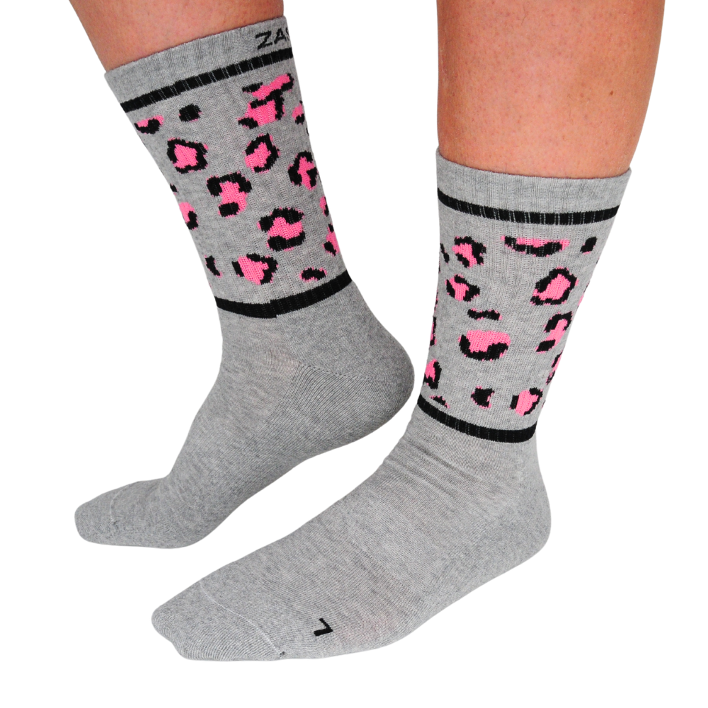 LEOPARD PINK - casual/sport nogavice