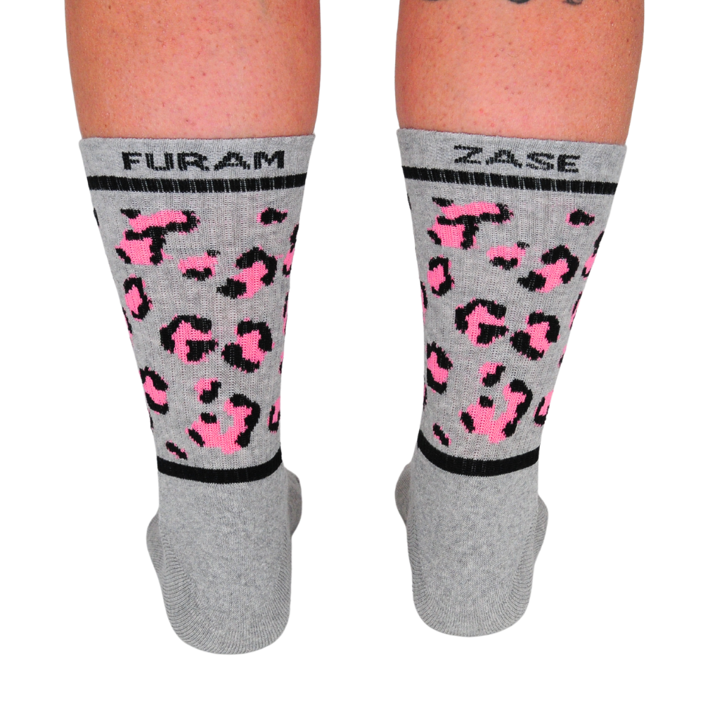 LEOPARD PINK - casual/sport nogavice