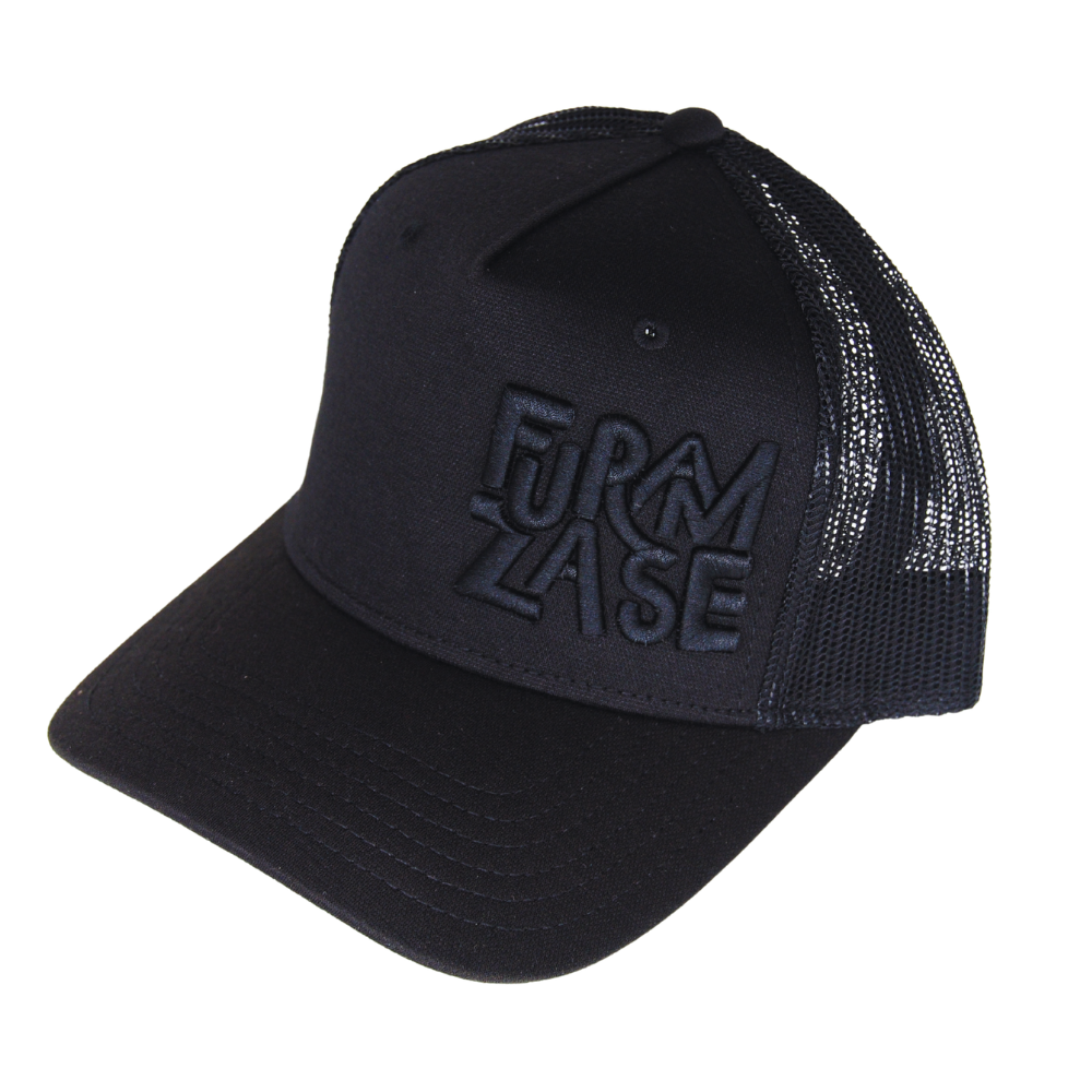 LOGO 3D BLK - trucker kapa s šiltom