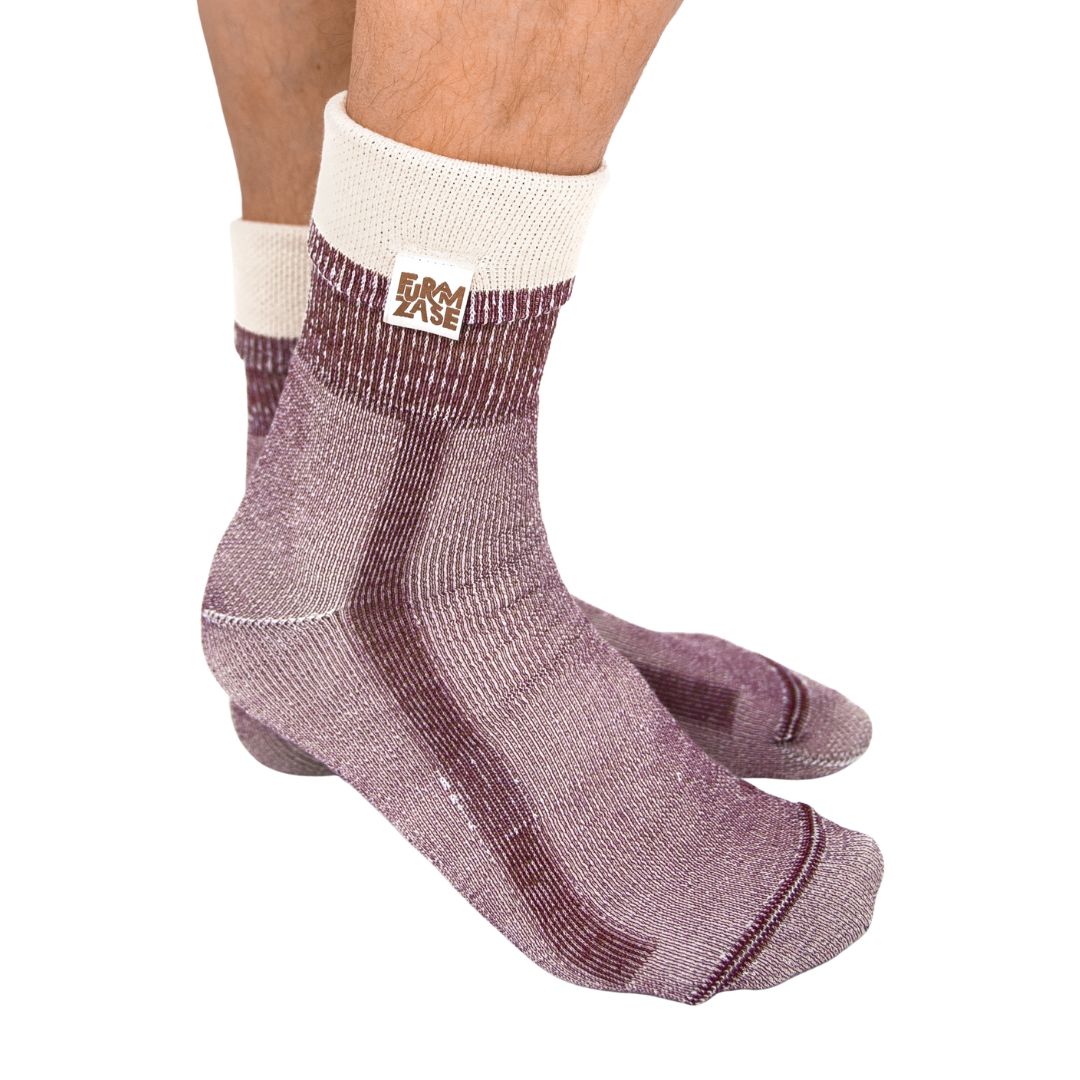 PREMIUM BORDO - merino nogavice