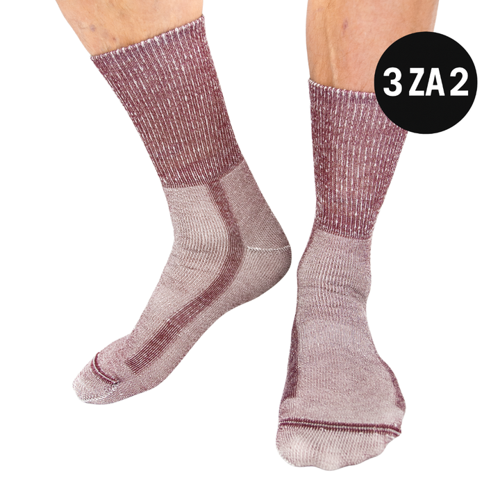PREMIUM BORDO - merino nogavice