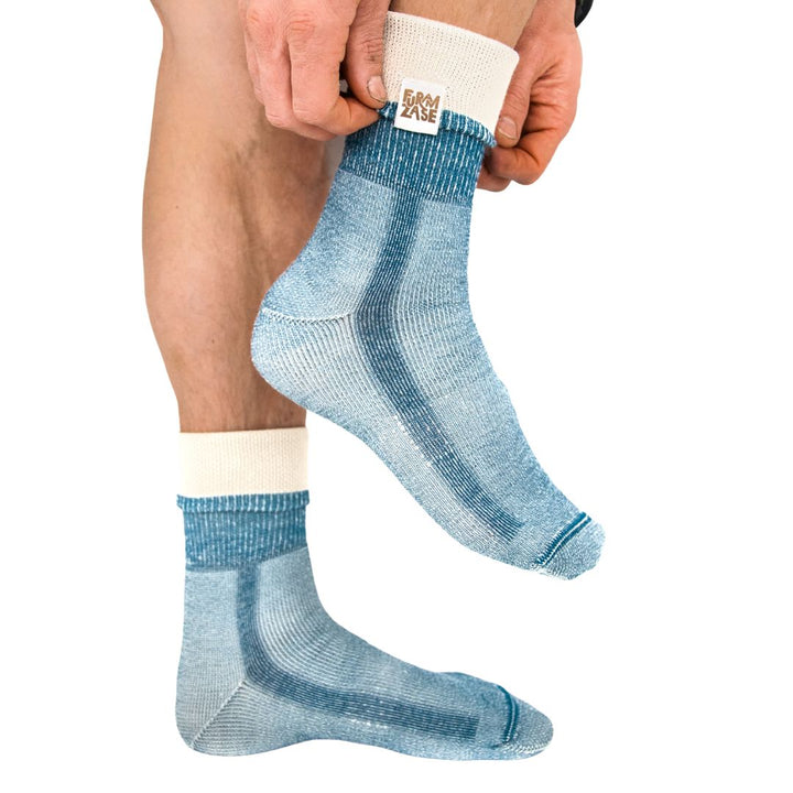 PREMIUM PETROLEJ - merino nogavice