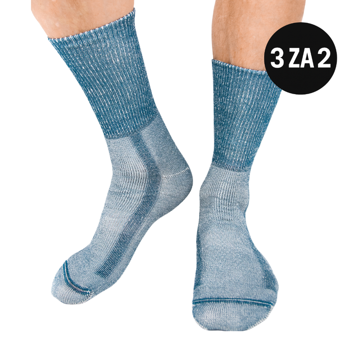 PREMIUM PETROLEJ - merino nogavice