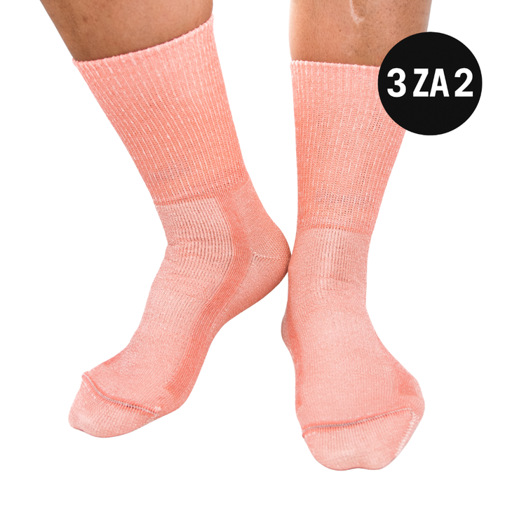 PREMIUM ROZA - merino nogavice